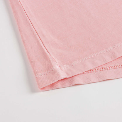 Girls Pink Printing Cotton T-Shirt