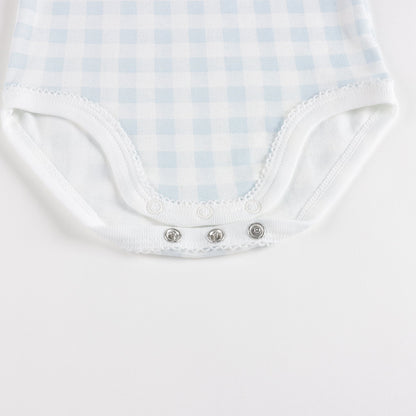 女婴彩色棉连体衣套装 (3件)