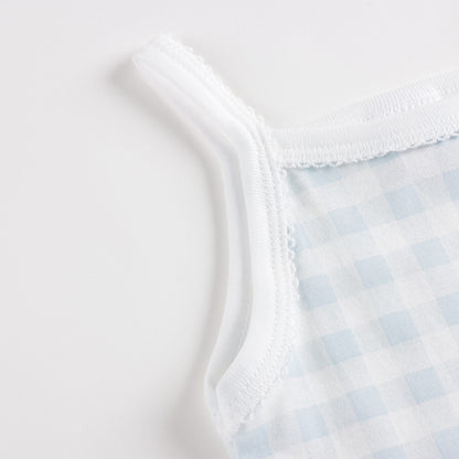 女婴彩色棉连体衣套装 (3件)