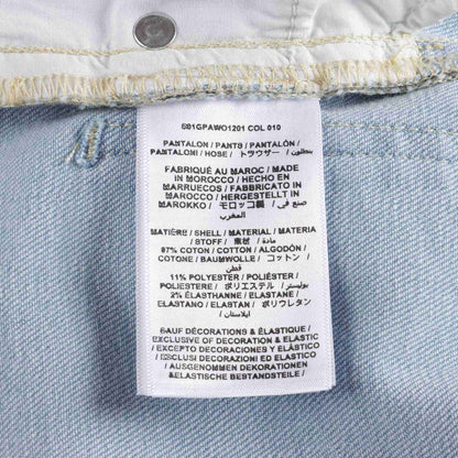 Girls Light Blue Cotton Trousers