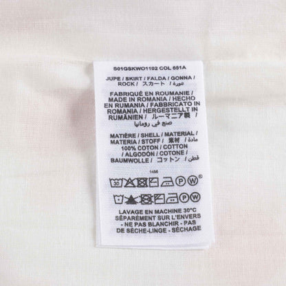 女童白色樱桃印花棉短裙