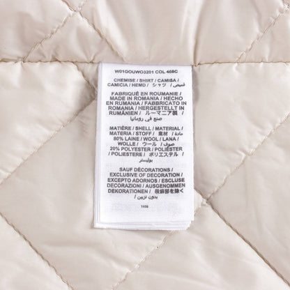 女童棕色格子羊毛外套