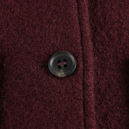 女童深红色羊毛夹克