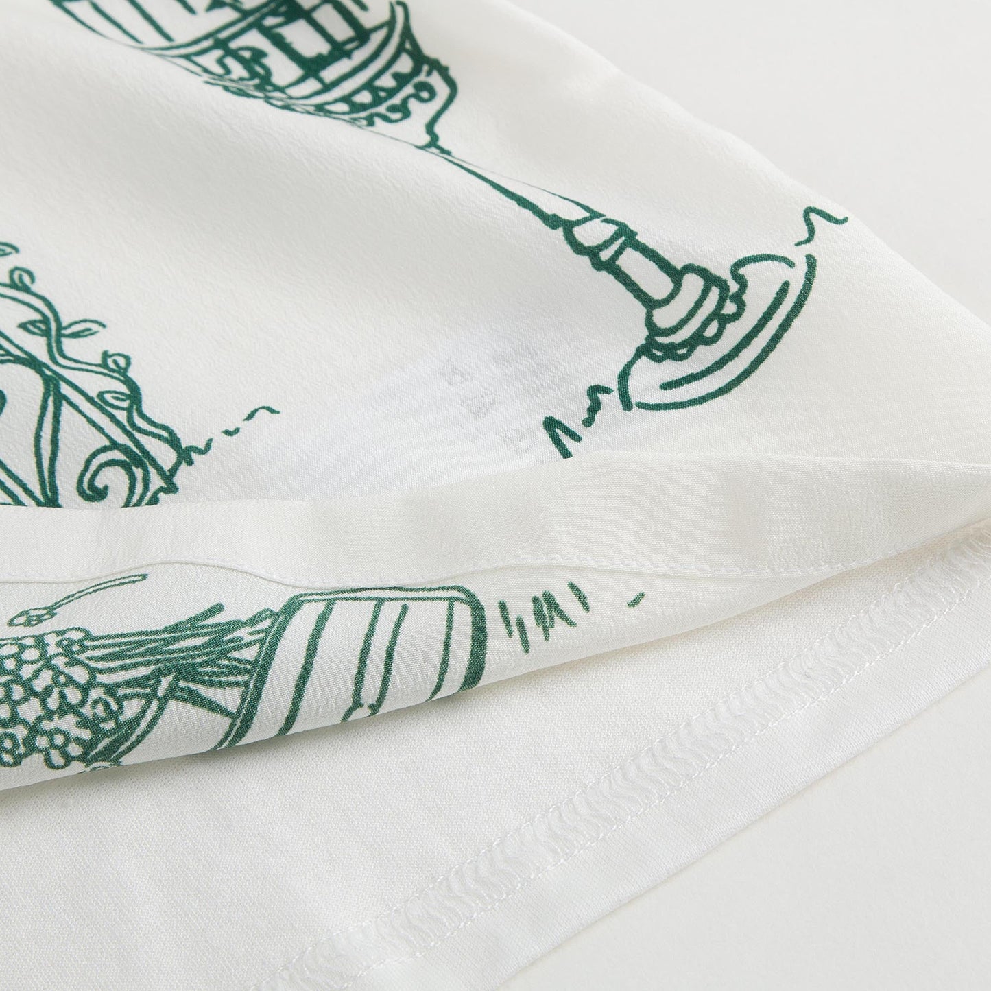 Baby Girls White & Green 'Botanical Garden' Print T-Shirt