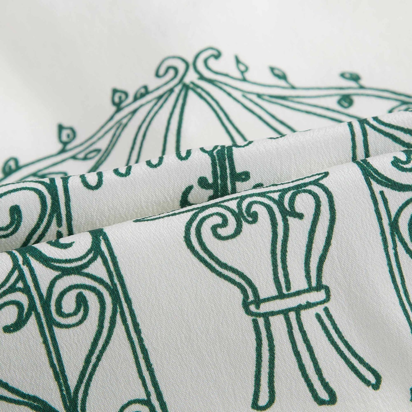 Baby Girls White & Green 'Botanical Garden' Print T-Shirt