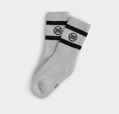 儿童白色Logo袜