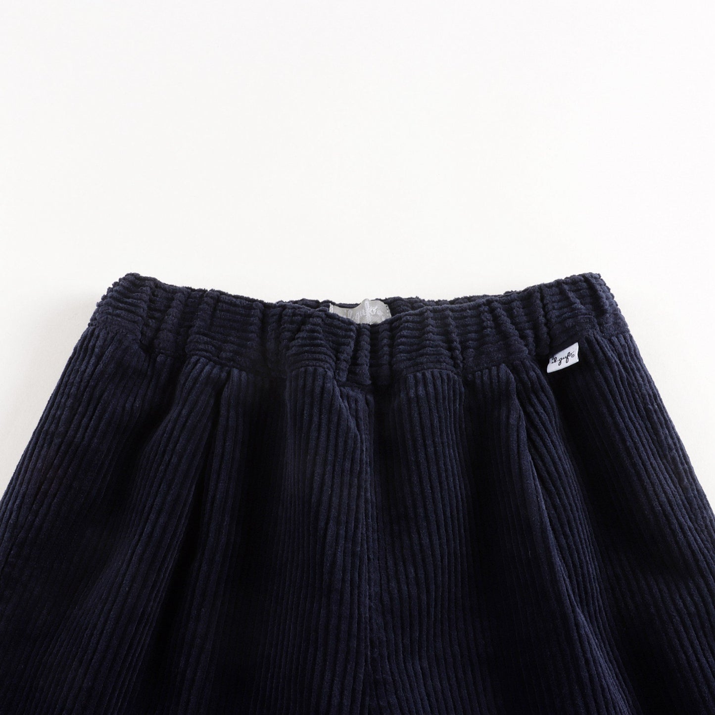 女童蓝色丝绒长裤