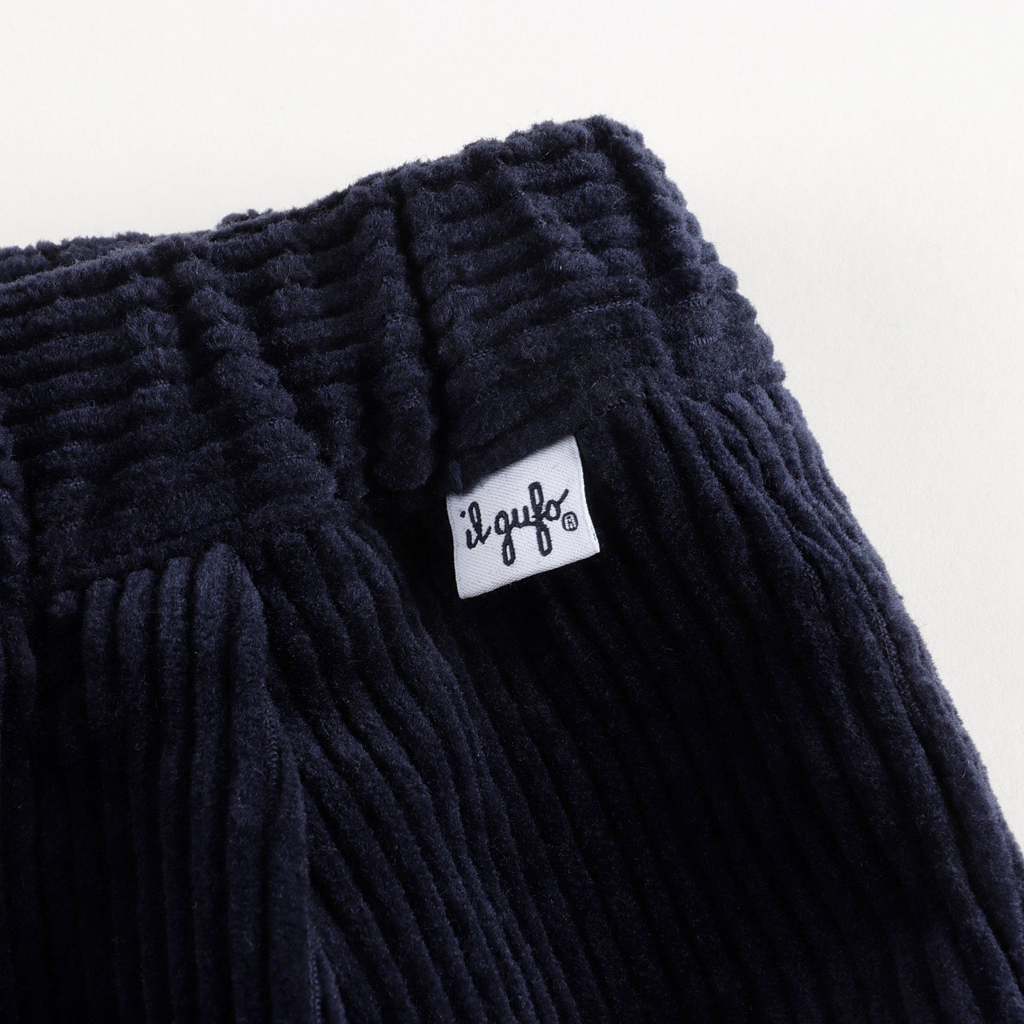 女童蓝色丝绒长裤