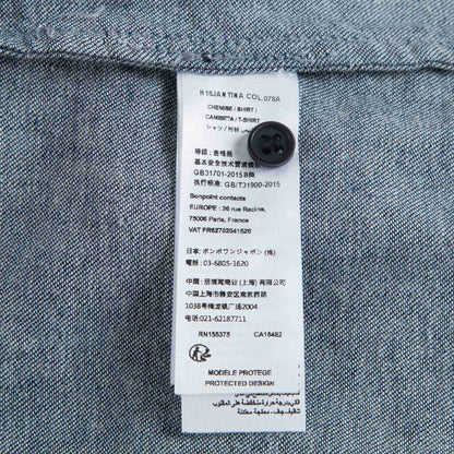 女童牛仔蓝衬衫