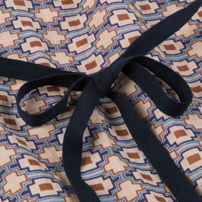 Girls Kaleido Blue Cotton Woven Dress