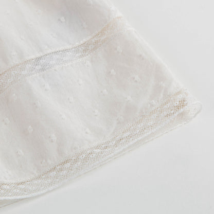 女小童米白色连衣裙