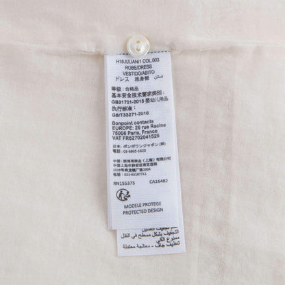女小童米白色连衣裙