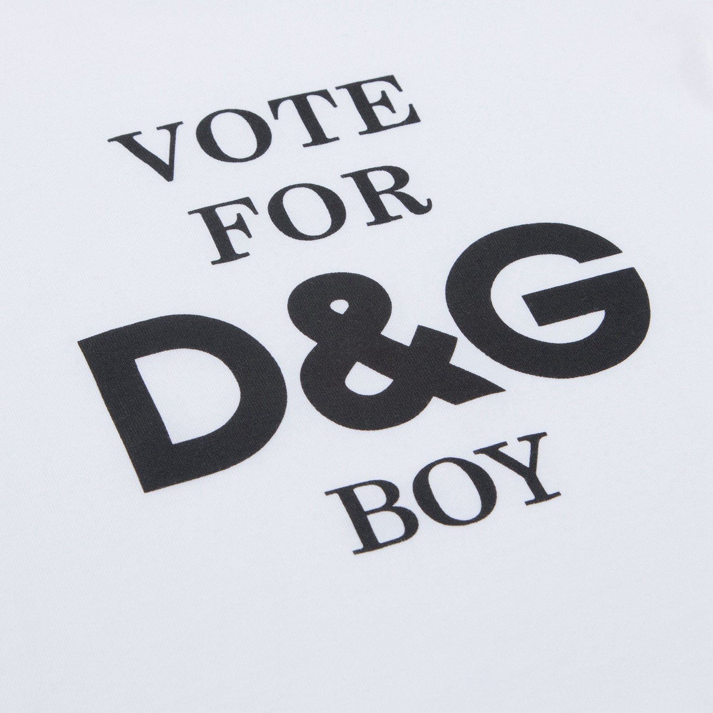 Baby Boys Dark White Pringting Cotton T-shirt