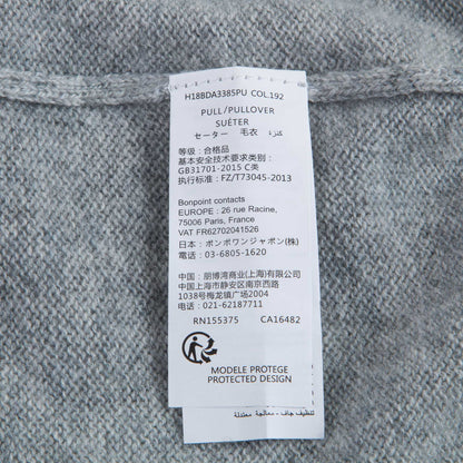 女童灰色绿樱桃针织衫