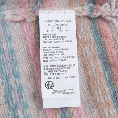 女童粉色针织衫