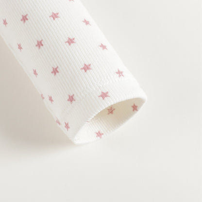 Girls White Stars Nightwear Set