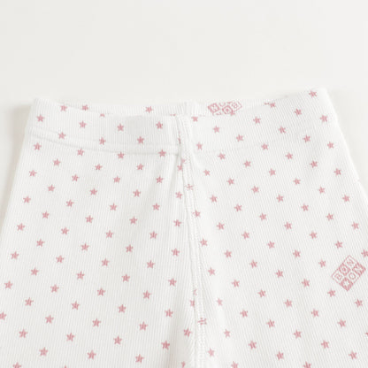 Girls White Stars Nightwear Set