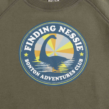 Boys Vert Lochness Cotton Sweatshirt