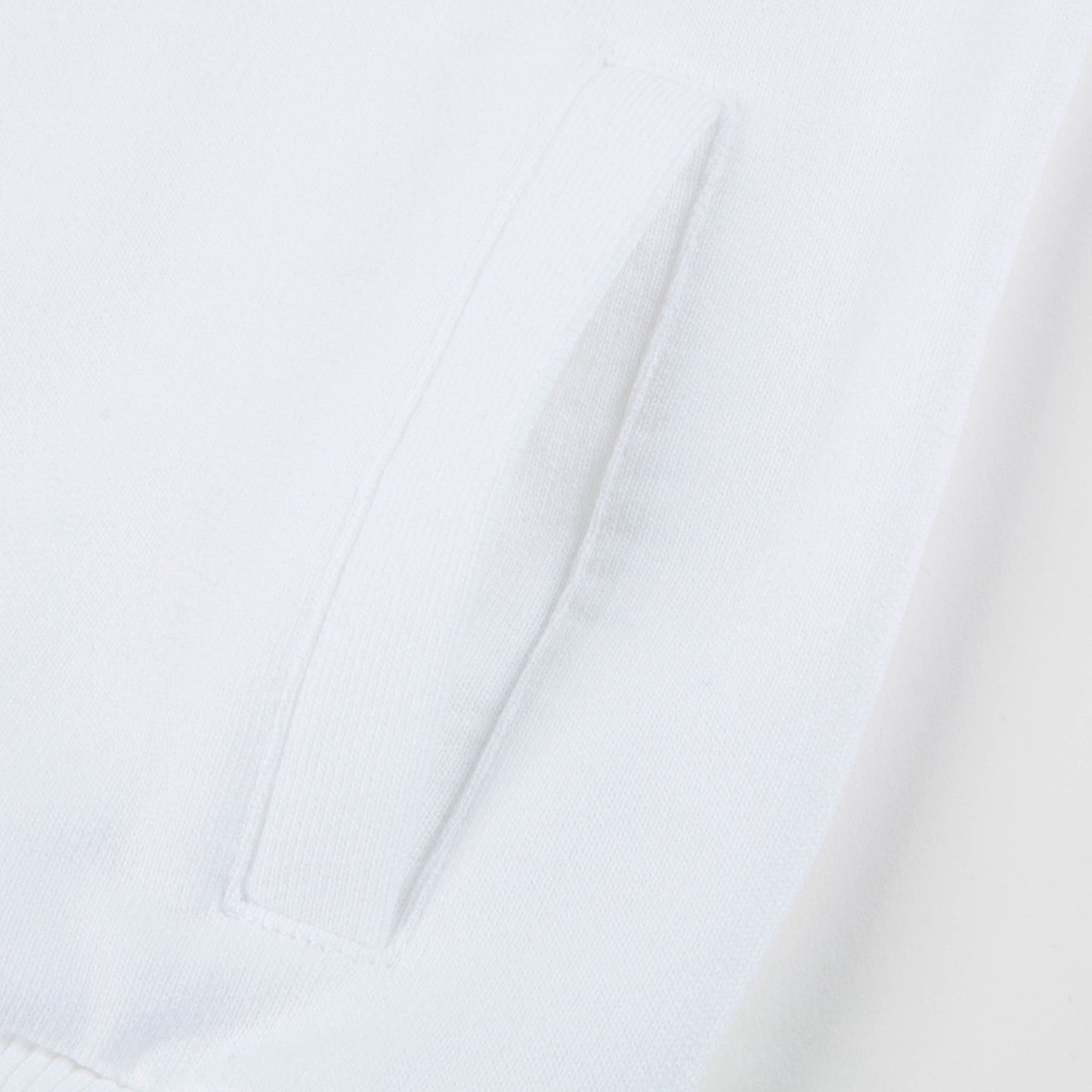 Girls White Love Cotton Zip-up Top