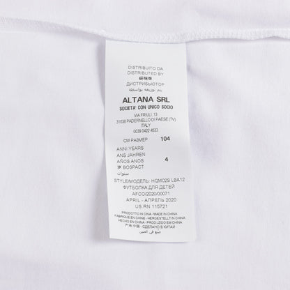 Boys & Girls Optical White T-Shirt