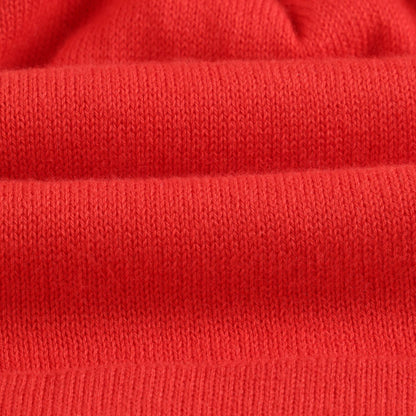 婴儿红色针织帽
