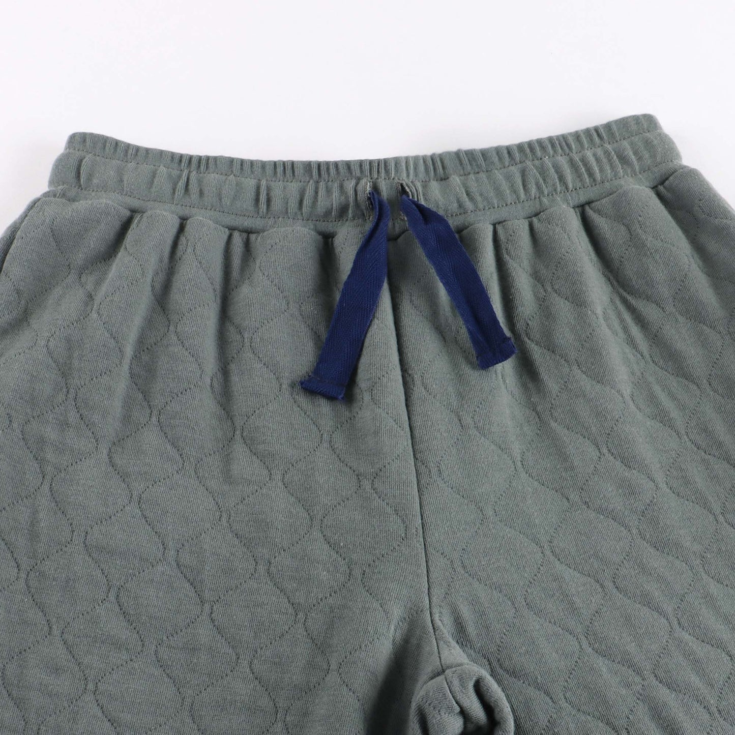 男童灰绿色棉长裤