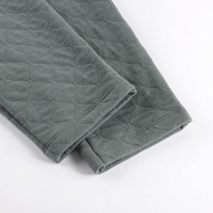 男童灰绿色棉长裤