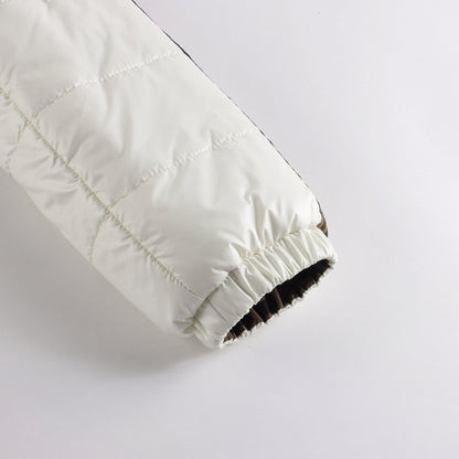 儿童白色双面羽绒服