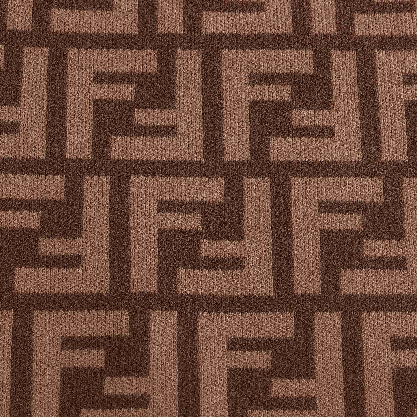 女童棕色FF针织短裙