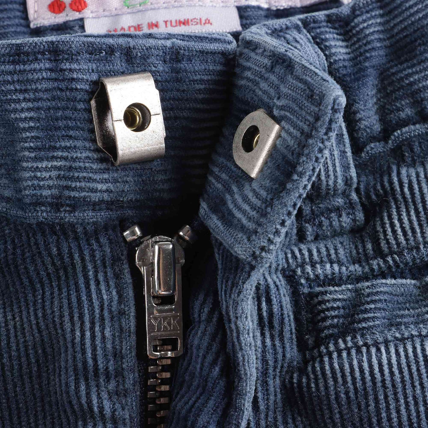 女童深蓝色丝绒长裤