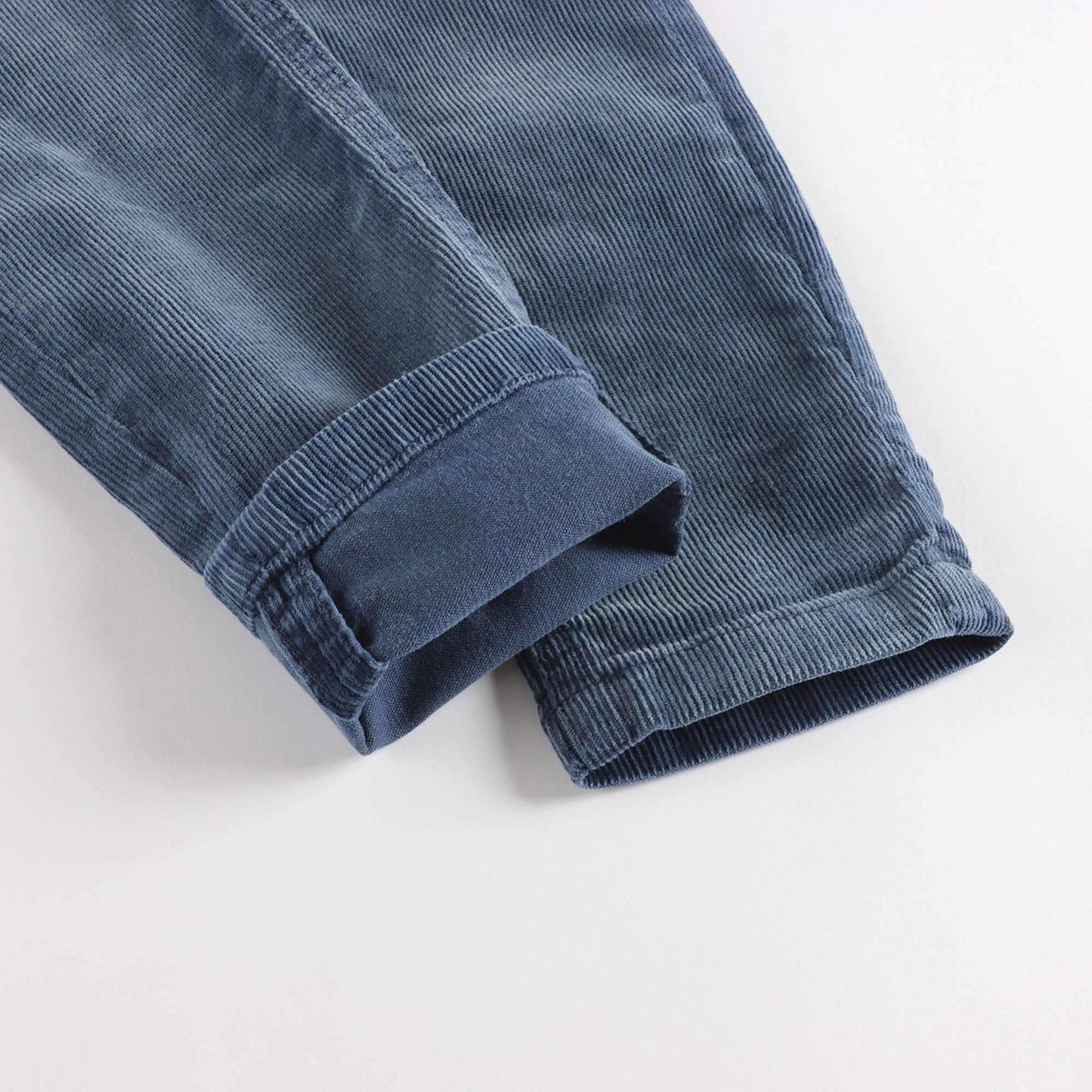 女童深蓝色丝绒长裤