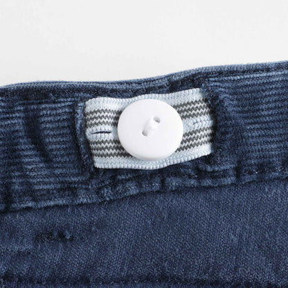 女童深蓝色丝绒长裤