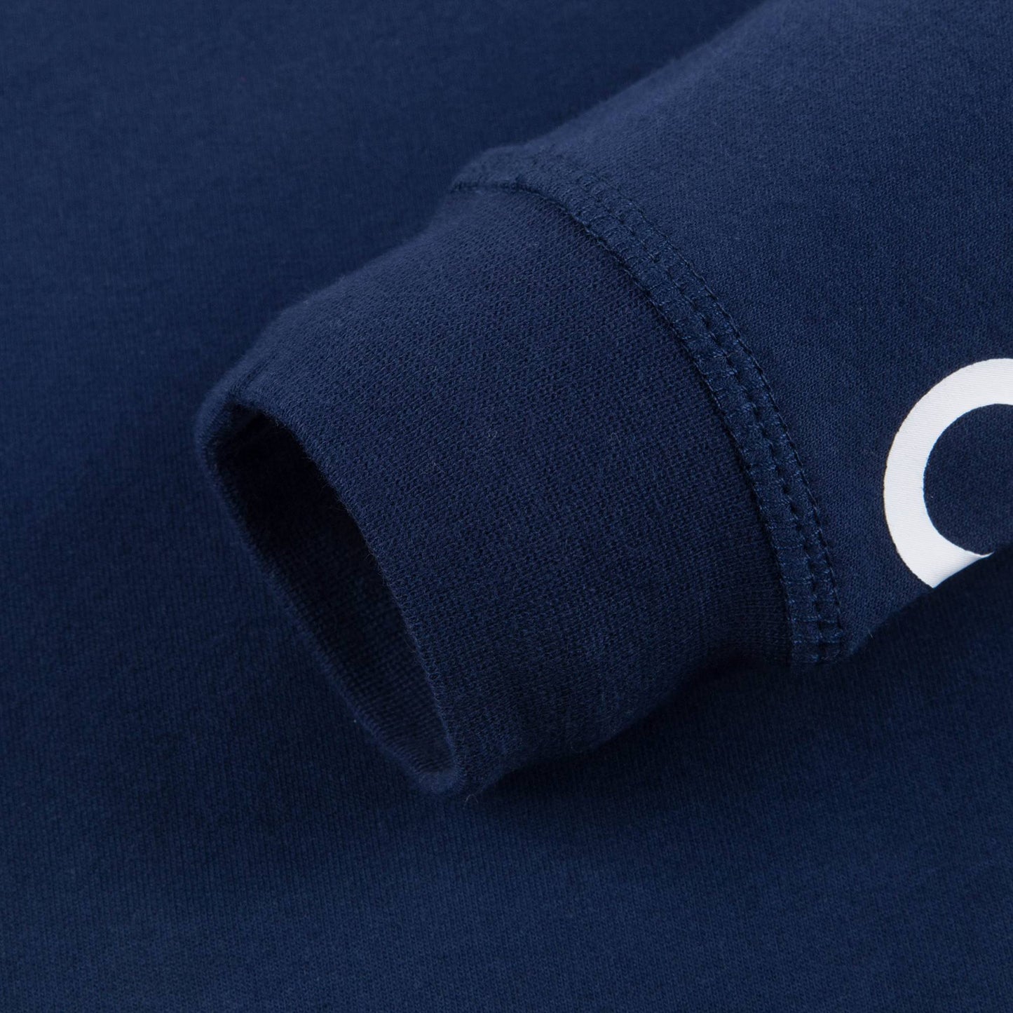 Boys Navy Logo Cotton Sweater
