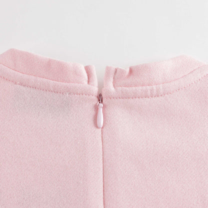 女童粉色Logo棉卫衣