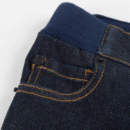 Baby Boys Middle Indigo Cotton Trousers