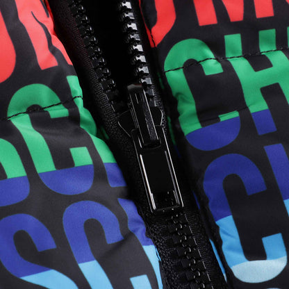 男童黑色Logo双面马甲