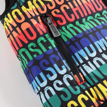 男童黑色Logo双面马甲