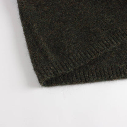 儿童深绿色条纹毛衣