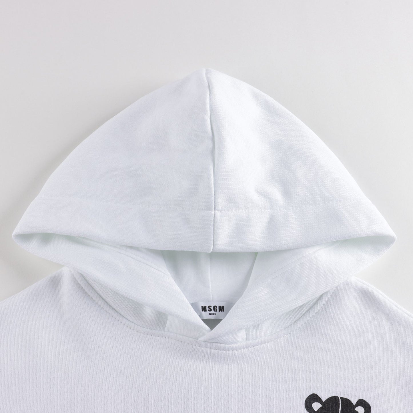 儿童白色Logo棉卫衣