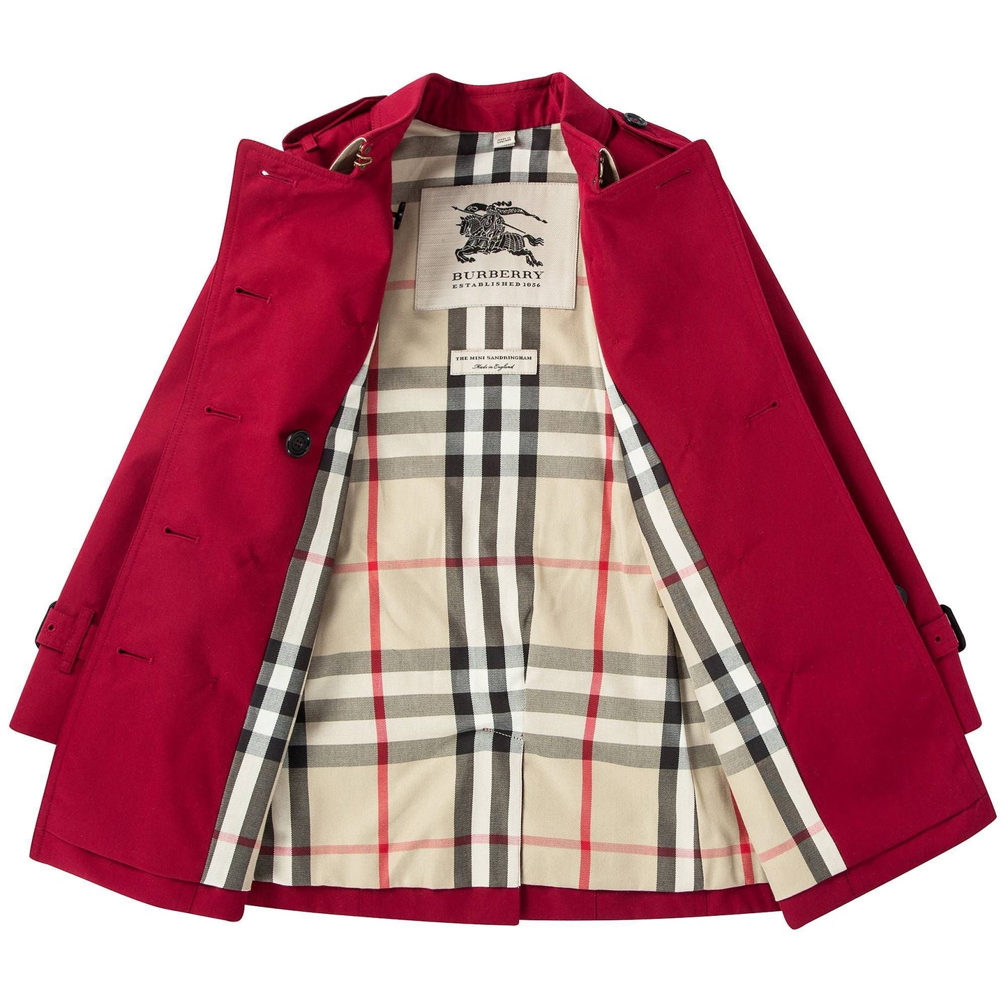 Girls Parade Red Cotton Coats