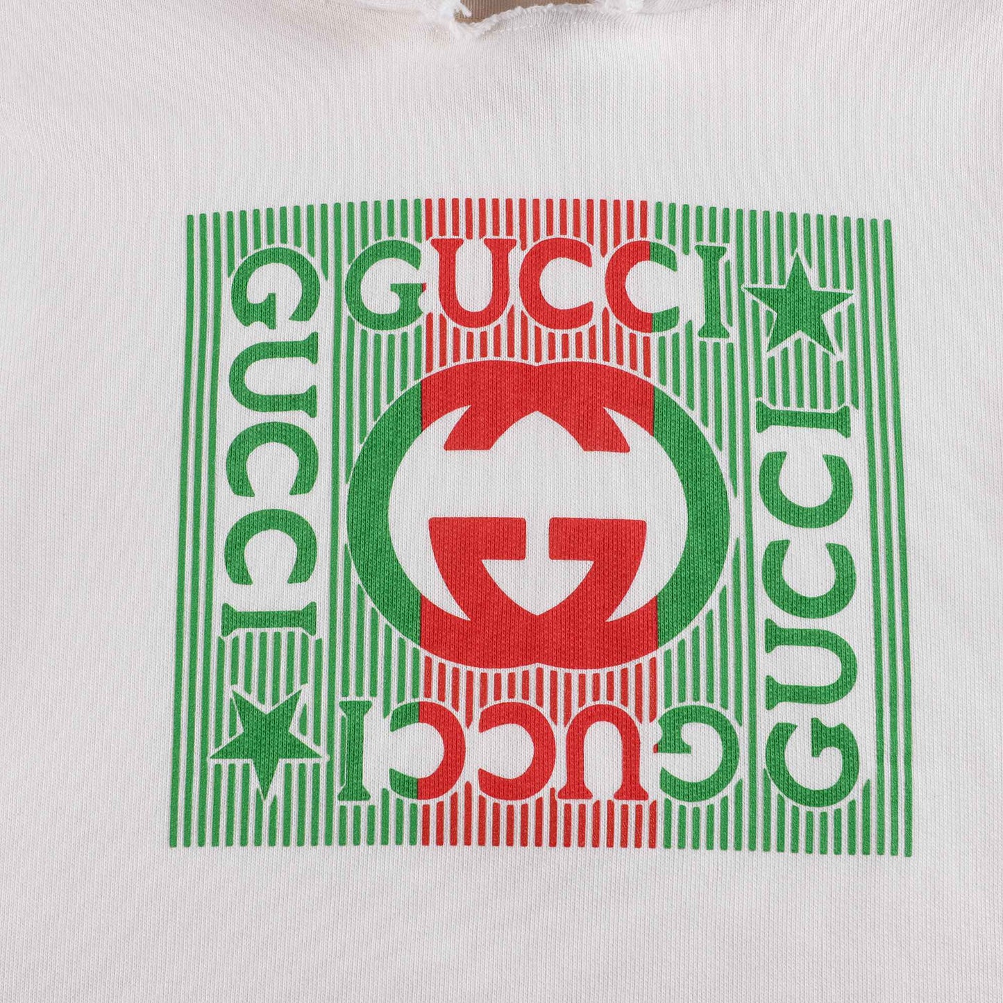 婴儿白色Logo连帽卫衣