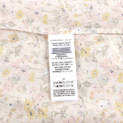 女童黄色碎花棉上衣