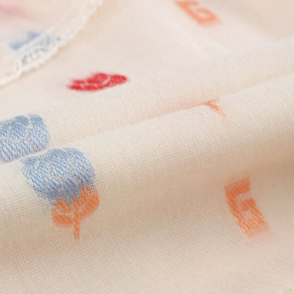 女童白色棉连衣裙