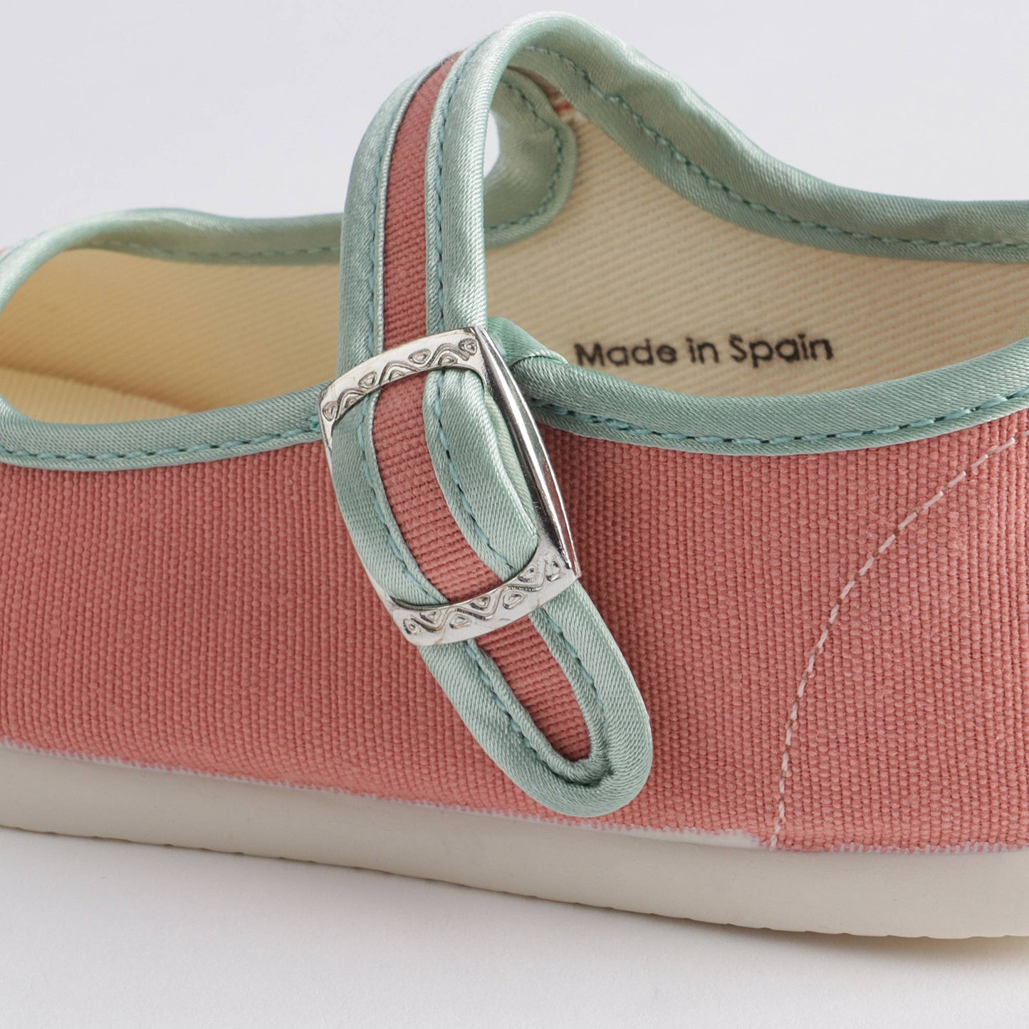 女童玫瑰粉搭扣棉鞋