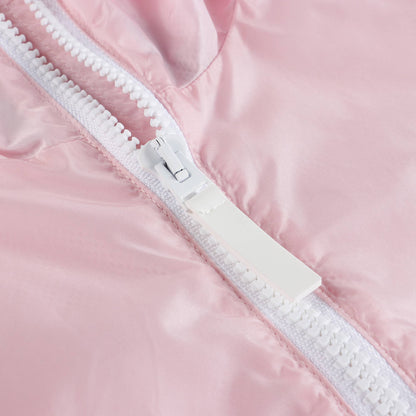 儿童粉色连帽夹克