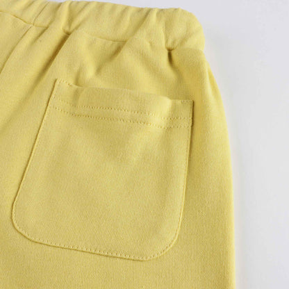 儿童黄色棉短裤