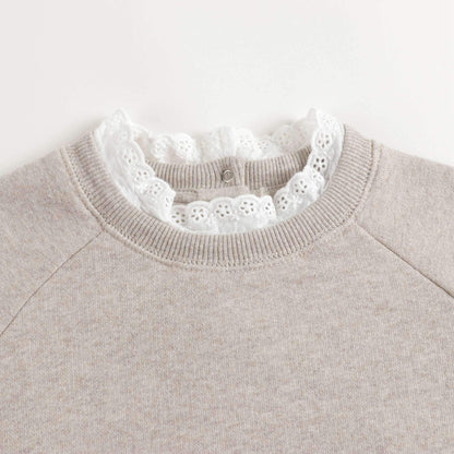 Girls Light Grey Sweatshirt