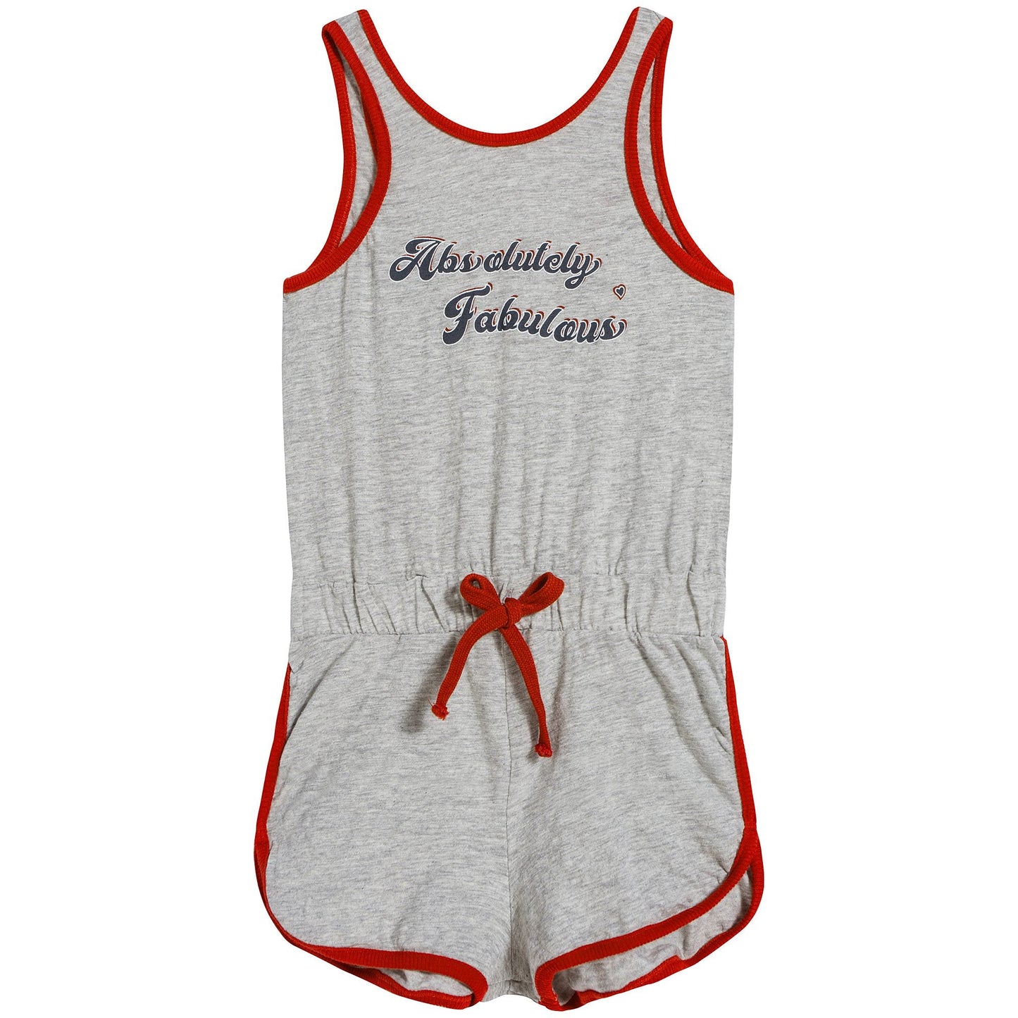 女童灰色Logo棉连体短裤