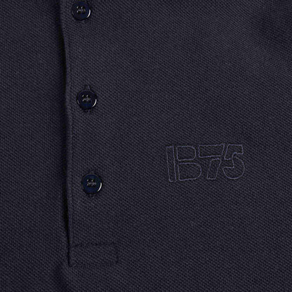 Boys Navy Cotton Poloshirt