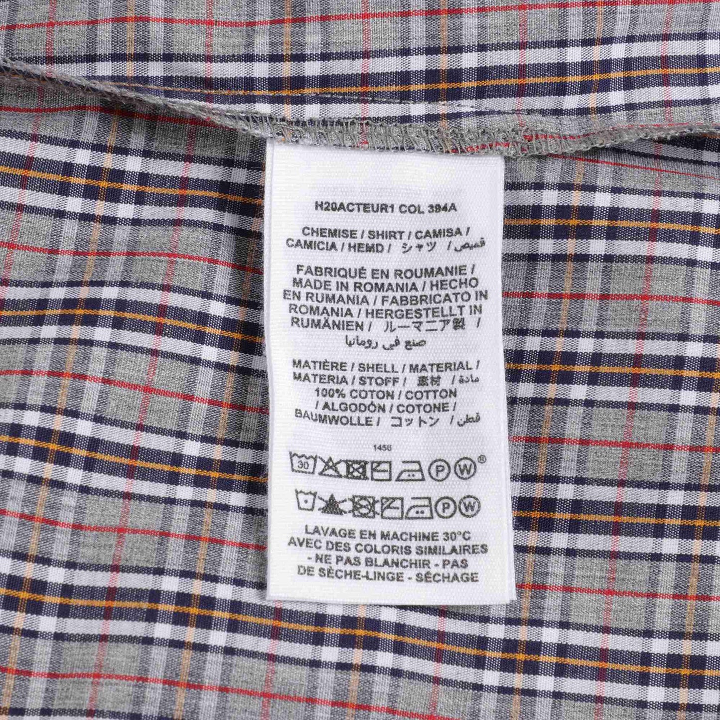 Boys Plaid Cotton T-Shirt